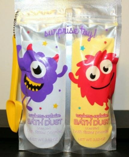 Unicorn Cotton Candy & Monster Raspberry Bath Bomb Fizz Dust Surprise Toys