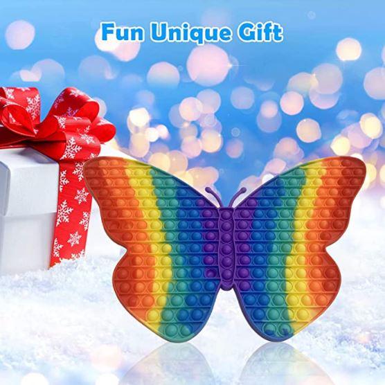POPBUBBLE - LARGE RAINBOW BUTTERFLY