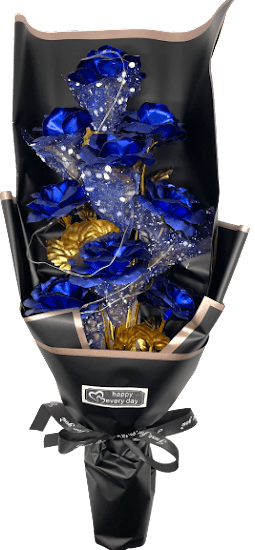 Artificial Rose Bouquet With LED Lights Gift Box