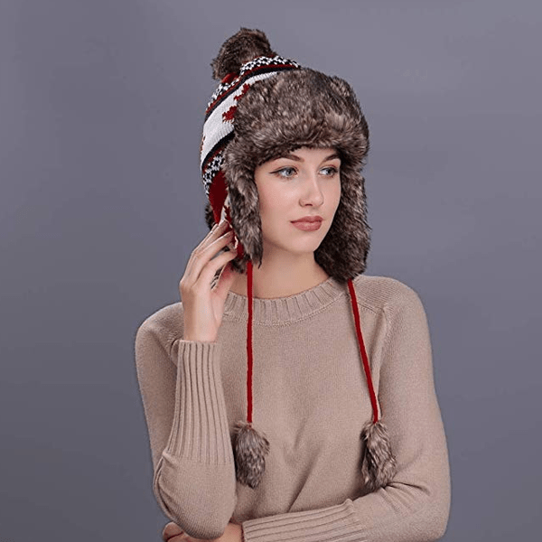 Canada Flag Thermal Eskimo Hats