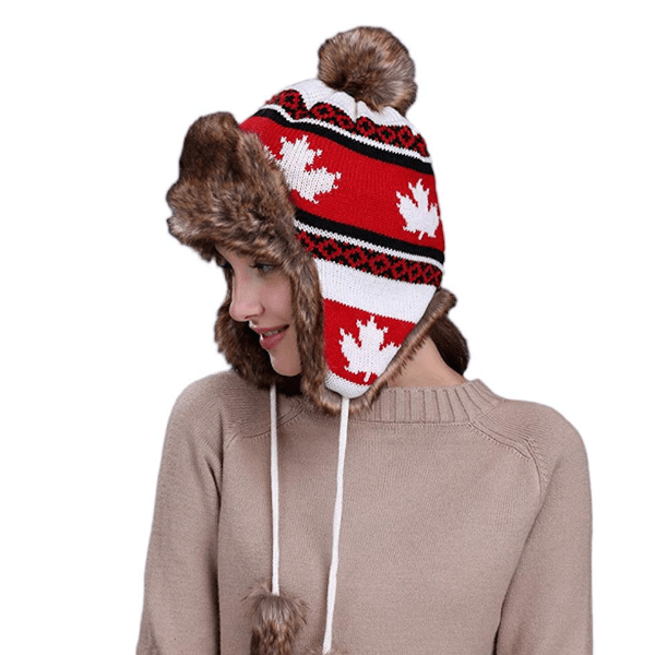 Canada Flag Thermal Eskimo Hats