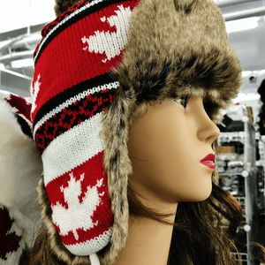 6 Pieces, 12 Pieces or 24 Pieces Canada Flag Thermal Eskimo Hats