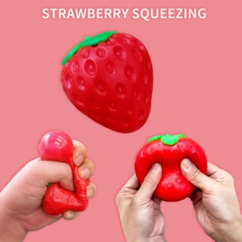 Squishy Strawberry  - 2 Pack