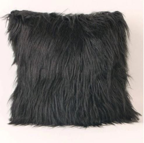 Posh Style Throw Pillow - Fur On One Side, Sequins On The Other Side