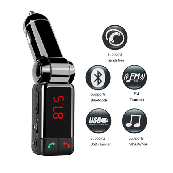 Bluetooth Car Charger & FM Transmitter
