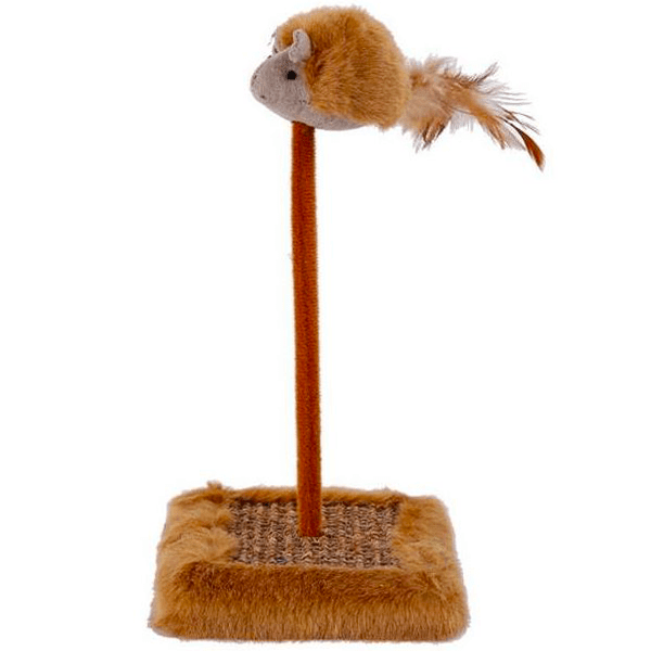 "Vocal Mouse Toy With Scratch Pad" Pet Cat Toy