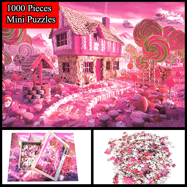 "House of Candies" 1000 Pieces Mini Jigsaw Puzzles