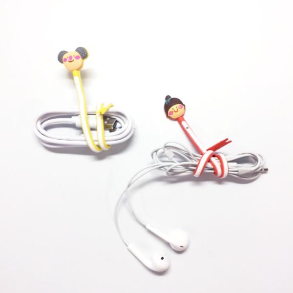 Cellphone Accessories - 8 Pack: Cartoon Cable Tie Organizer