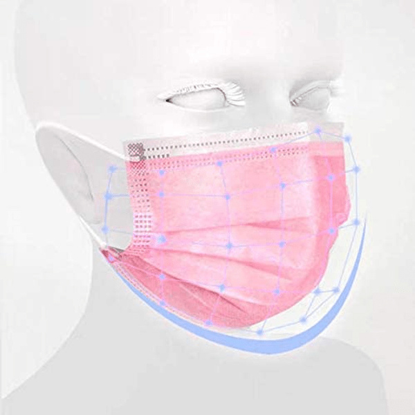 10 Pieces Disposable Face Masks Assorted Colors
