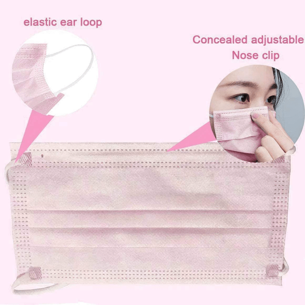 10 Pieces Disposable Face Masks Assorted Colors