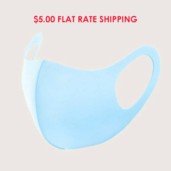 3 Pieces: Soft Touch Colored Face Mask - Assorted Colors