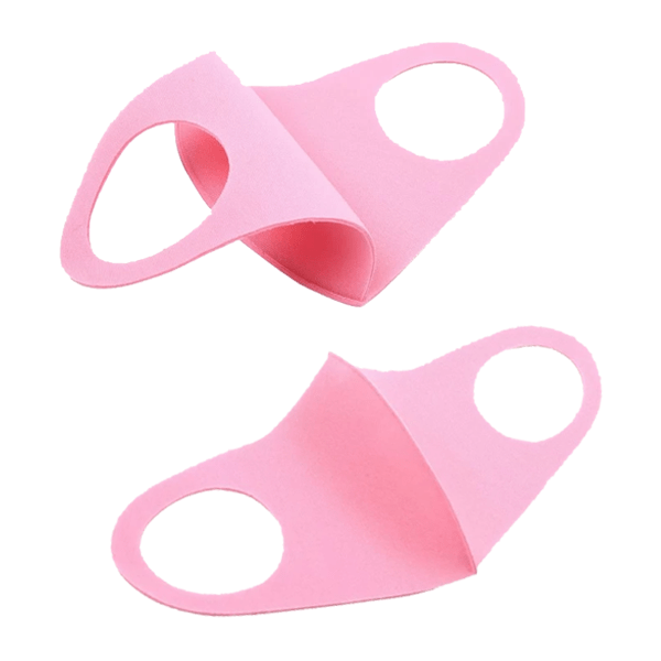 3 Pieces: Soft Touch Colored Face Mask - Assorted Colors