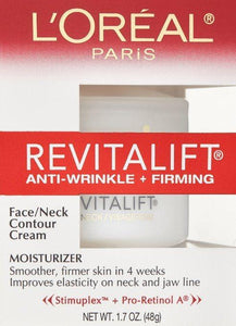 Cosmetics - L'Oreal Paris: RevitaLift Anti Wrinkle + Firming Face/Neck Contour Cream