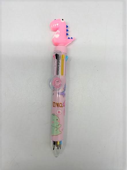 Dino Multicolour Pens - 4 Pack