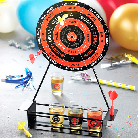Mini Magnetic Darts Shot Game With 4 Shot Glasses