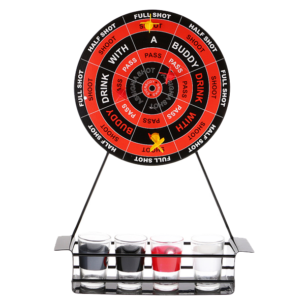 Mini Magnetic Darts Shot Game With 4 Shot Glasses