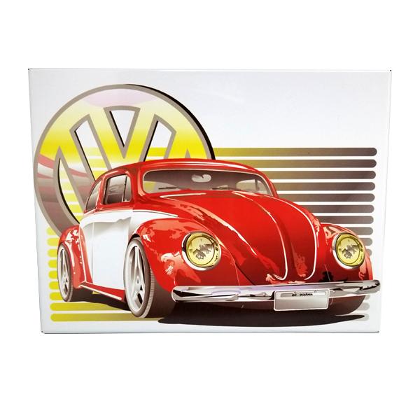 Decor - Classic Red Beetle Vintage Collectible Metal Wall Decor Sign