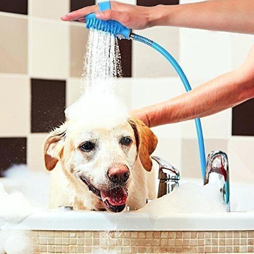 2-In-1 Pet Shower Sprayer And Scrubber Hose