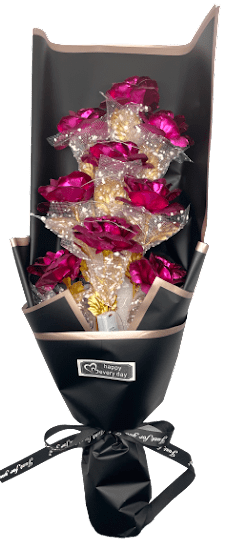 Artificial Rose Bouquet With LED Lights Gift Box