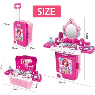 3 IN 1 Portable Beauty Suitcase Play Set