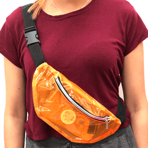 See through deals waist bag