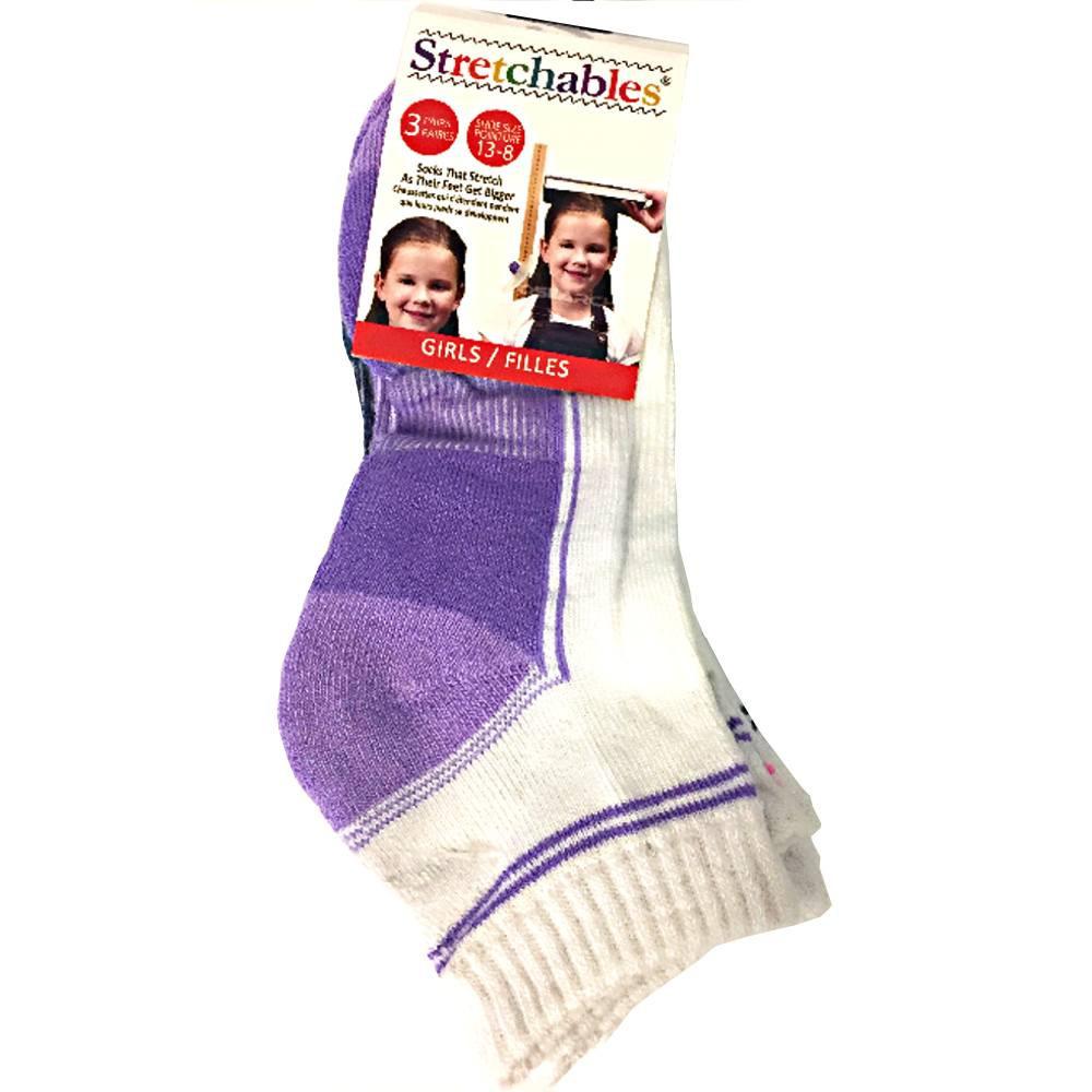 Fashion - 3 Pairs: Stretchables Kids Socks - Girls