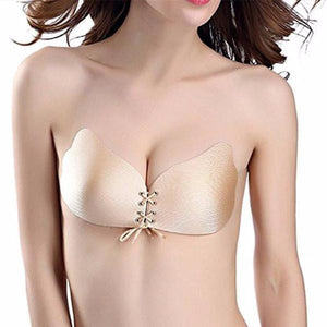 Wing Shape Sticky Bra Silicone Breathable Strapless Bra Adhesive