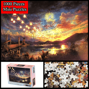 "Beautiful Fireworks" 1000 Pieces Mini Jigsaw Puzzles