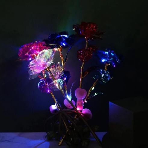 Galaxy Rose Flower LED Light Up