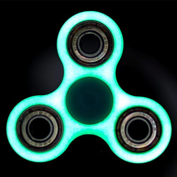 Gadgets - Fluorescent Glow-in-the-Dark Fidget Spinner - Assorted Colors