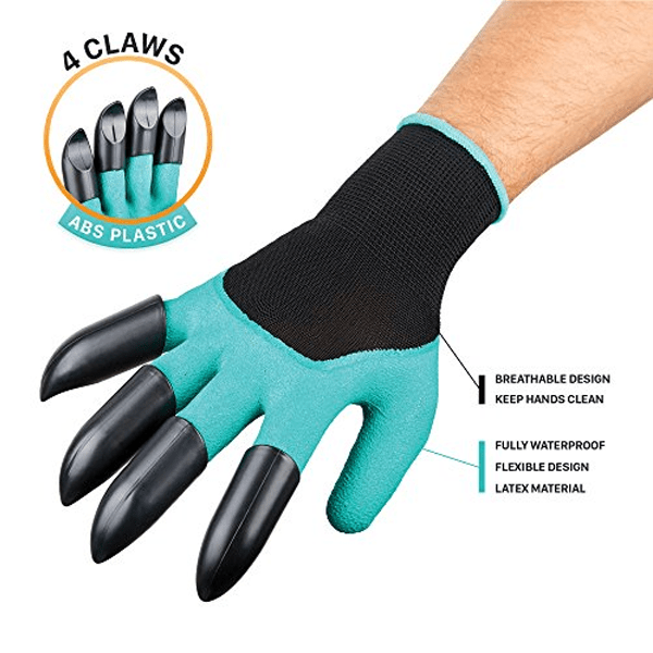 2 Pairs: Garden Genius Gloves with Claws