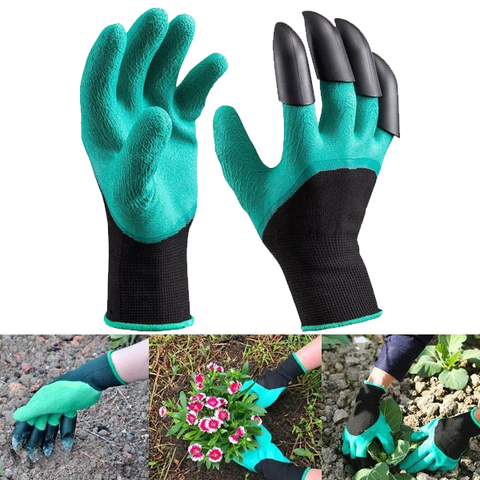 2 Pairs: Garden Genius Gloves with Claws