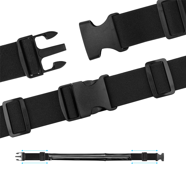 Hands-Free Dual Pocket Stretchable Belt Pouch
