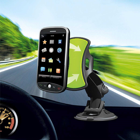 360 Degree Pivoting Universal Car Phone Mount - No Adhesives or Tools Needed!