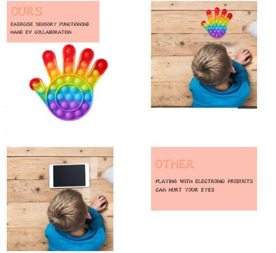 PopBubble - Hand Rainbow Colour