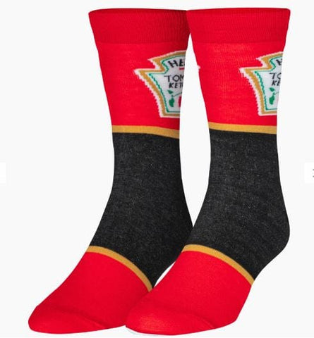 Crazy Socks - Heinz Ketchup Men's Crew Folded