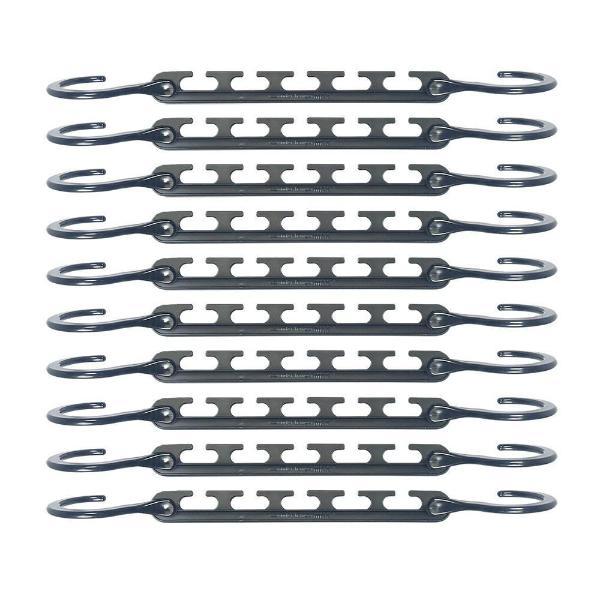 8 Pack: Universal 5-Slot Space-Saving Smart Hanger