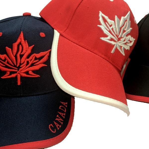 Limited Edition Canadian Dream Tri-Colour Maple Leaf Stitched & Embroidered Baseball Cap - 4 Colours Available!