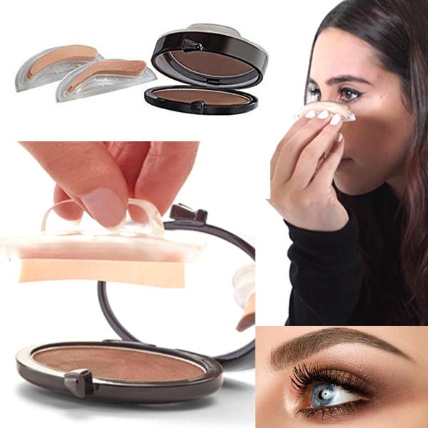 Health & Beauty - 3 Second Insta-Brow Stamp Kit - Perfect, Natural Looking Eyebrows In Seconds!