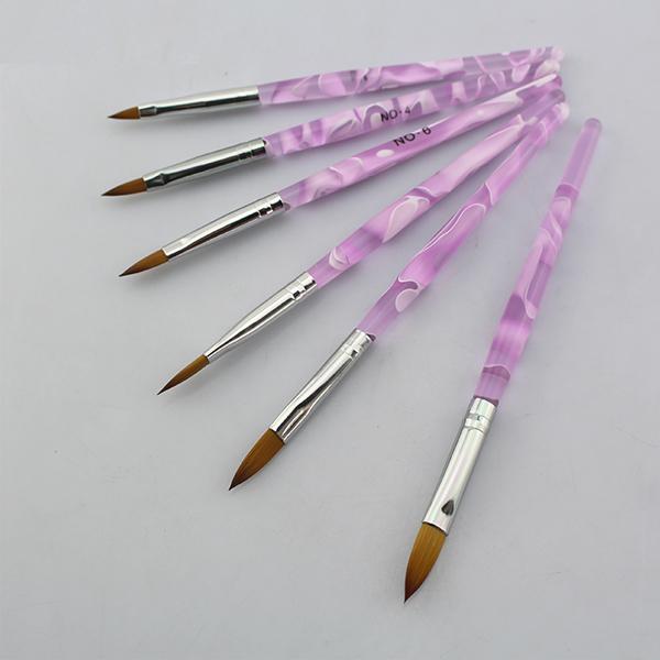 Health & Beauty - Set Of 5: Acrylic UV Gel And Nail Art Brushes