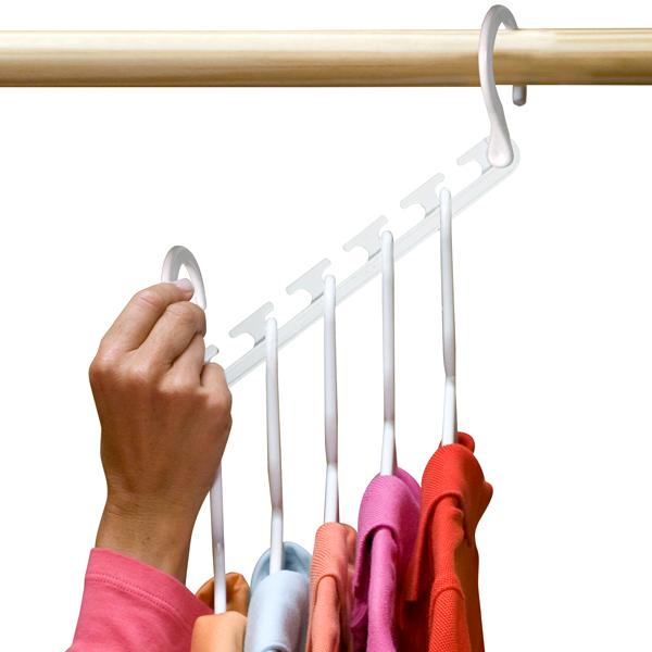 Home - 8 Pack: Universal 5-Slot Space-Saving Smart Hanger