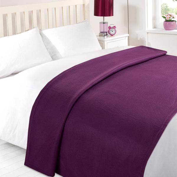 Home - Cozy Ultra-Soft Plush Fleece Throw Blanket - Assorted Colors