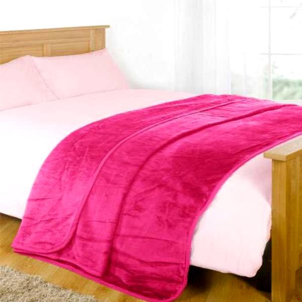 Home - Cozy Ultra-Soft Plush Fleece Throw Blanket - Assorted Colors