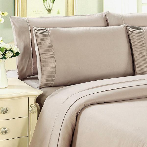 Home - Luxury 6-Piece Super Soft Deep-Pocket Bamboo Bed Sheet Set - Assorted Colours