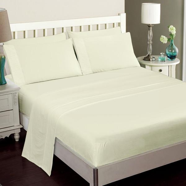 Home - Luxury 6-Piece Super Soft Deep-Pocket Bamboo Bed Sheet Set - Assorted Colours