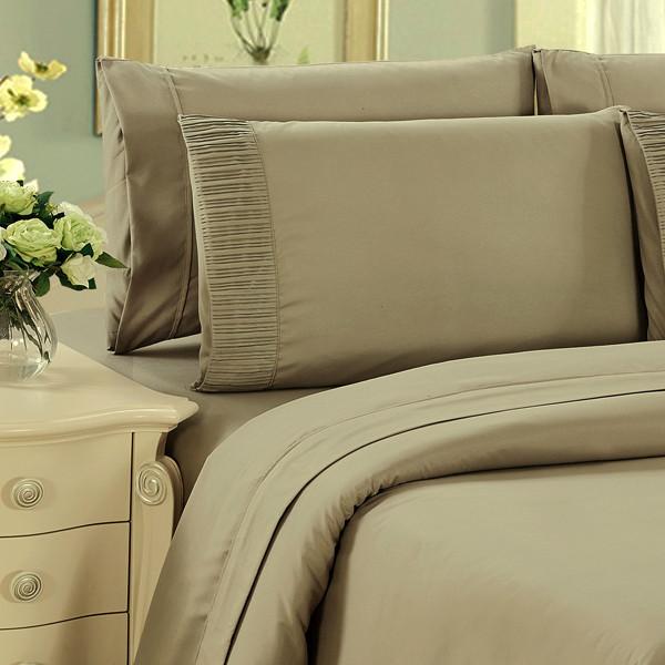Home - Luxury 6-Piece Super Soft Deep-Pocket Bamboo Bed Sheet Set - Assorted Colours