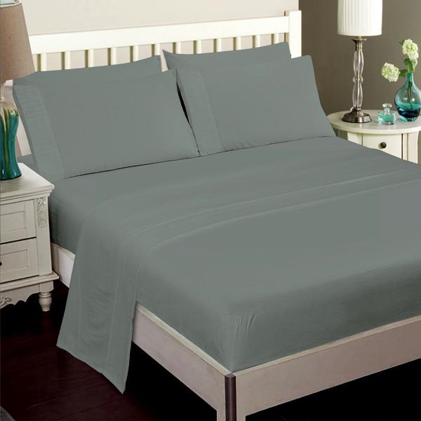 Home - Luxury 6-Piece Super Soft Deep-Pocket Bamboo Bed Sheet Set - Assorted Colours