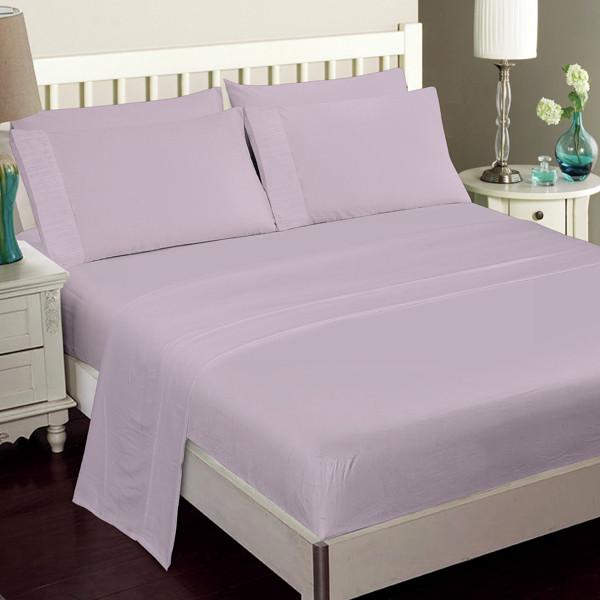 Home - Luxury 6-Piece Super Soft Deep-Pocket Bamboo Bed Sheet Set - Assorted Colours