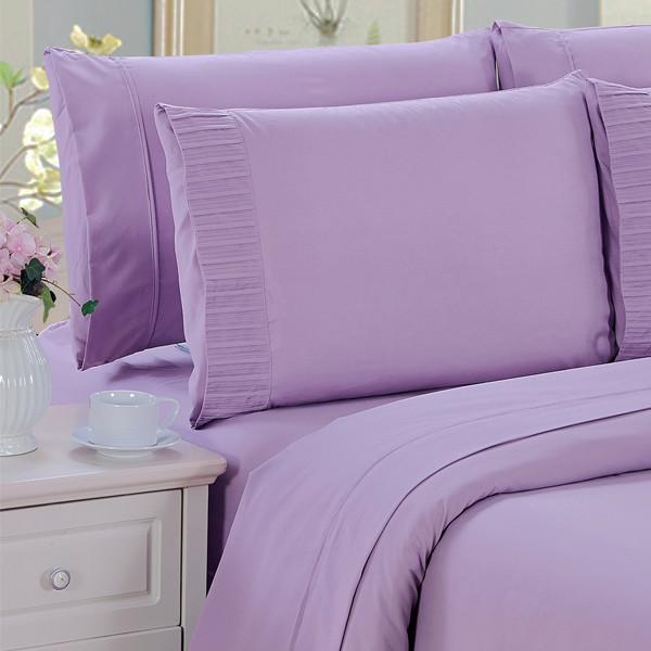Home - Luxury 6-Piece Super Soft Deep-Pocket Bamboo Bed Sheet Set - Assorted Colours