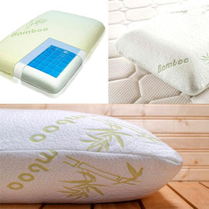 Home - Luxury Bamboo Memory Foam Pillow With Cooling Gel Technology Pad
